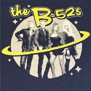B-52s Band tee Hanes Beefy-T Blue Size S/P/Ch